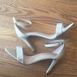 Formal high heel ankle strap shoes